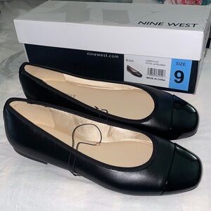 BNIB Nine West wnTelands Flat Women's Ballet Black Size US 9M